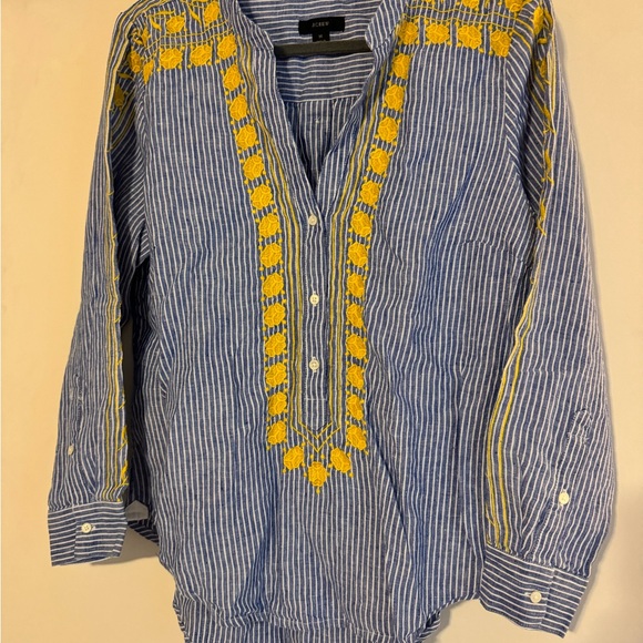 J.Crew Striped Chambray top - Picture 4 of 4